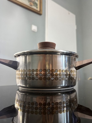 WMF Cromargan 18/10 Dots vintage pot used