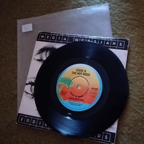 Eddie & The Hot Rods Media Messiahs 7" vinyl used, rock