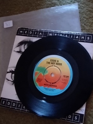 Eddie & The Hot Rods Media Messiahs 7" vinyl used, rock
