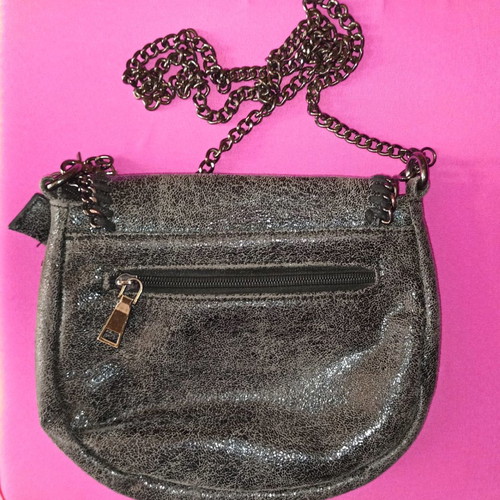 Women's sagré bag used, anthracite with chain detail