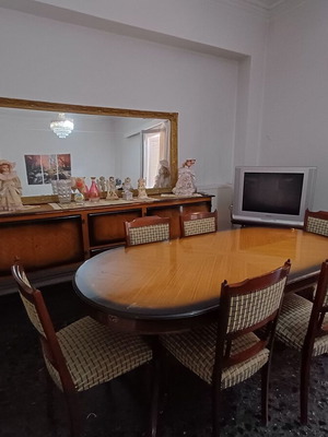 Living room furniture used with oval table, 6 chairs, CD stand and sideboard
