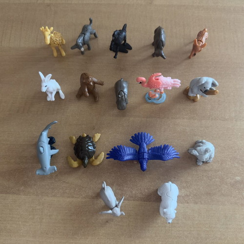 Kinder Surprise Natoons animals used