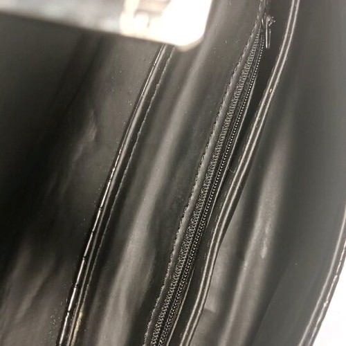 Croc print vegan leather shoulder bag like new, black