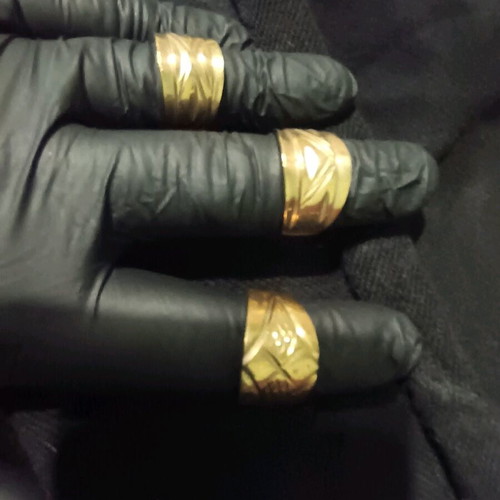 Men's rings like new, various designs, set of 8