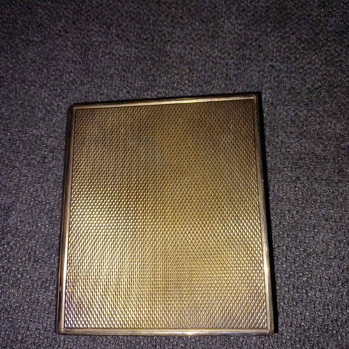 Vintage Puiforcat Orfèvre triptych frame used, silver plated