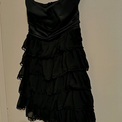 Black mini dress Zic Zac new strapless with lace and bow
