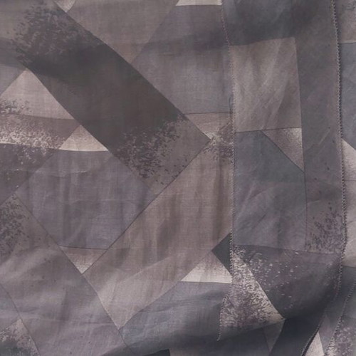 Lanender Label by Vera Wang evening blouse new, gray with stone embroidery