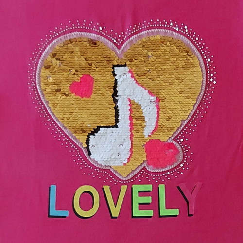 Girls' pink blouse like new, size 152-164 with sequins