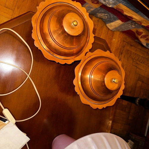 Vintage copper containers used