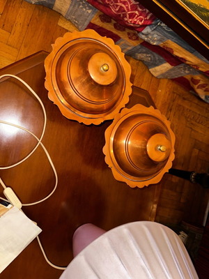 Vintage copper containers used