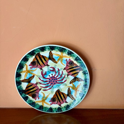 Ceramic plate I.SANOS like new collectible
