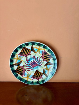 Ceramic plate I.SANOS like new collectible