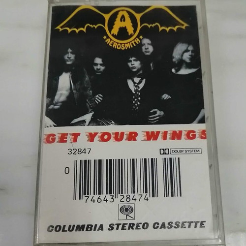 Aerosmith Get Your Wings 1974 cassette tape