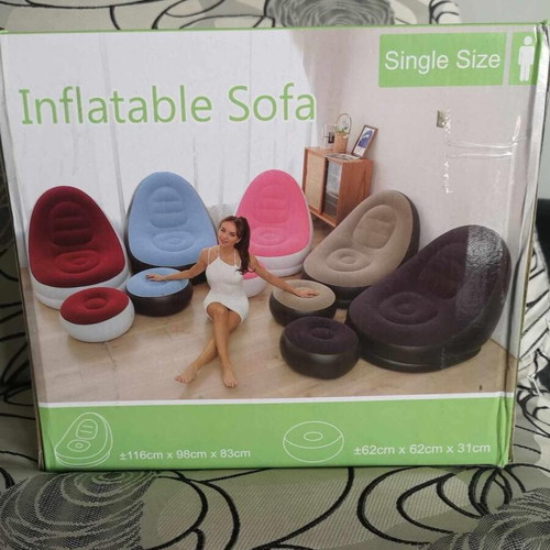 Inflatable armchair and stool new, portable