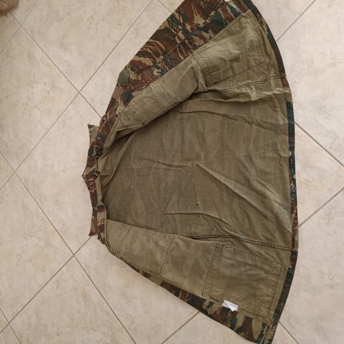Camouflage military uniform set, jacket large, pants medium