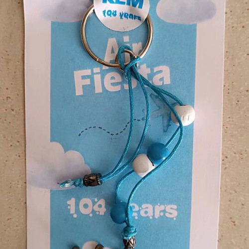 KLM Airlines keychain new, 104 years collectible