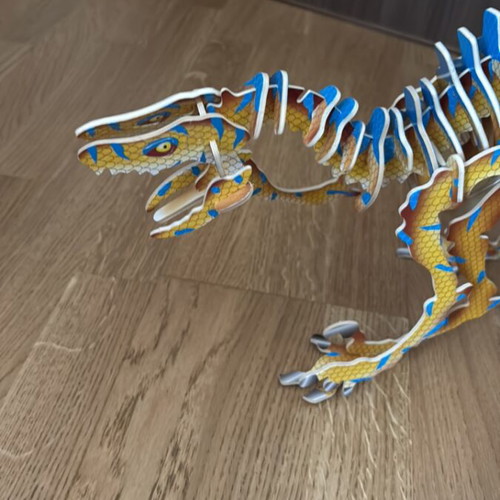 Dinosaur puzzle used