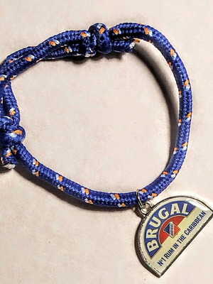 Brugal elastic bracelet new, blue