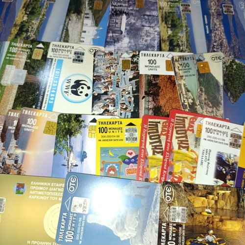 Phone cards used, pack of 100