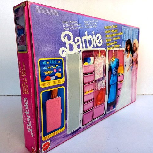 Barbie Fashion Trunk 1991 Mattel new, intact contents