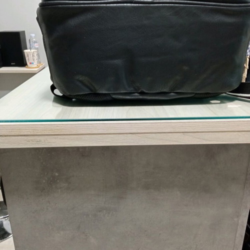 Backpack new synthetic leather black
