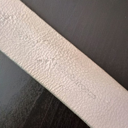 Rocco Barocco women's leather belt white used, size 110