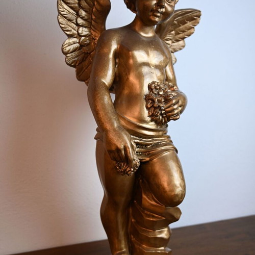 Unique statue in gold color 55 cm used