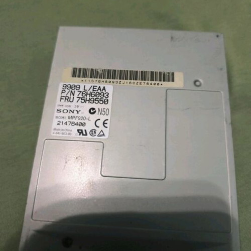 Sony 3.5” internal floppy disk drive MPF920-L used, black without frame