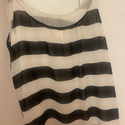 Striped tank top Danoff used, black and white, one size