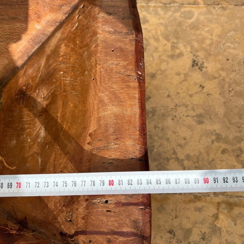 Vintage wooden clothes trough used from single tree trunk