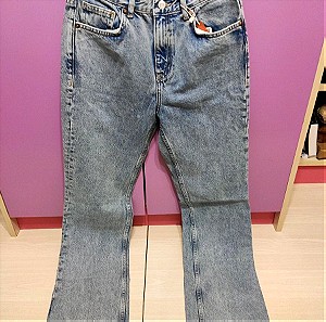 Mango jeans τζιν μπλε regularfit mid waist medium