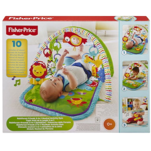 Fisher Price Baby Gym like new with washable mat and toys