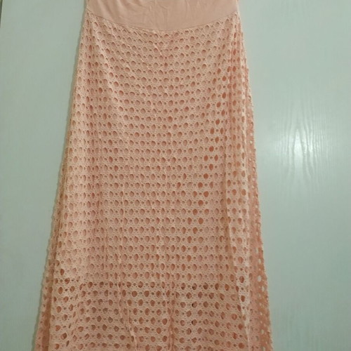 Long summer skirt like new, elastic, layered design