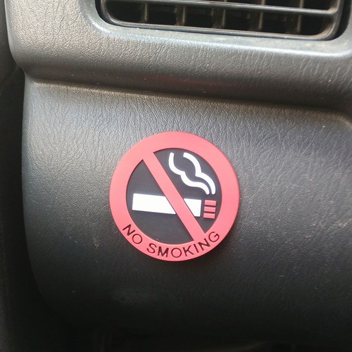 No Smoking Car Sticker new, adhesive for vehicle