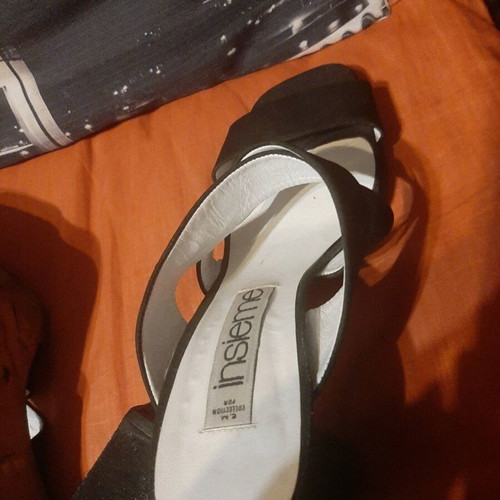 Insieme black sandals like new, high heels, size 39
