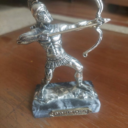 Spartan metal statue heavy, like new, height 12 cm