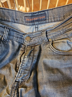 Trussardi jeans used, soft and comfortable, size S 36 8, blue