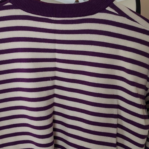 Doretta striped sweatshirt with Amour print new