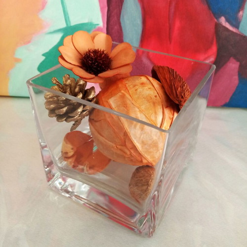Crystal decorative piece new, cubic shape