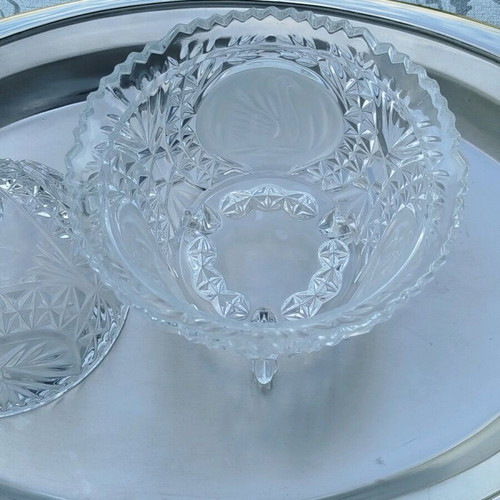 Vintage crystal fondantière like new from Germany 60s