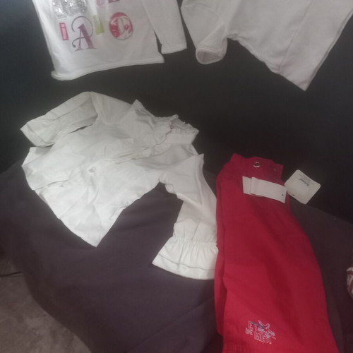 Girls' 4-piece clothing set with Galliano, Pierre Cardin, Alphabet pants