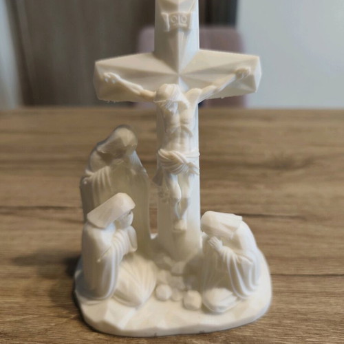 Handmade religious composition The Crucifixion of the Lord new