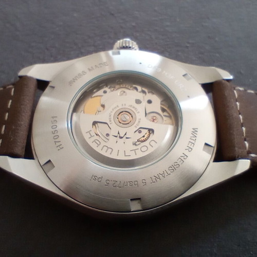 Hamilton Khaki Field Day Date Automatic 42mm watch like new, black and silver