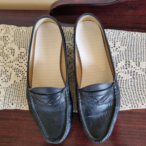 Leather anatomical pumps used, size 41, black