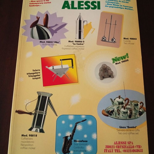 Alessi Officina Design catalog like new, 148 pages, authentic Italy