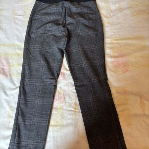 Zara Basic plaid women's pants XS like new, gray check