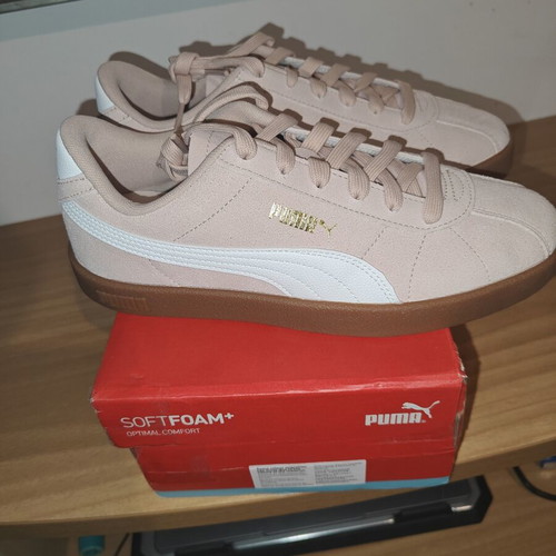 Puma Club II sneakers new, white and pink, size 39