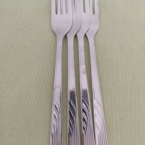 Forks used, set of 5 stainless steel
