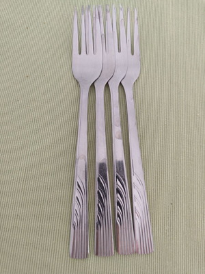 Forks used, set of 5 stainless steel