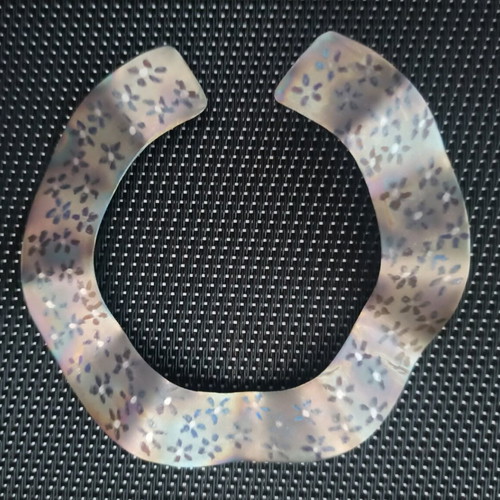 Titanium bracelet with iridescence and flowers like new